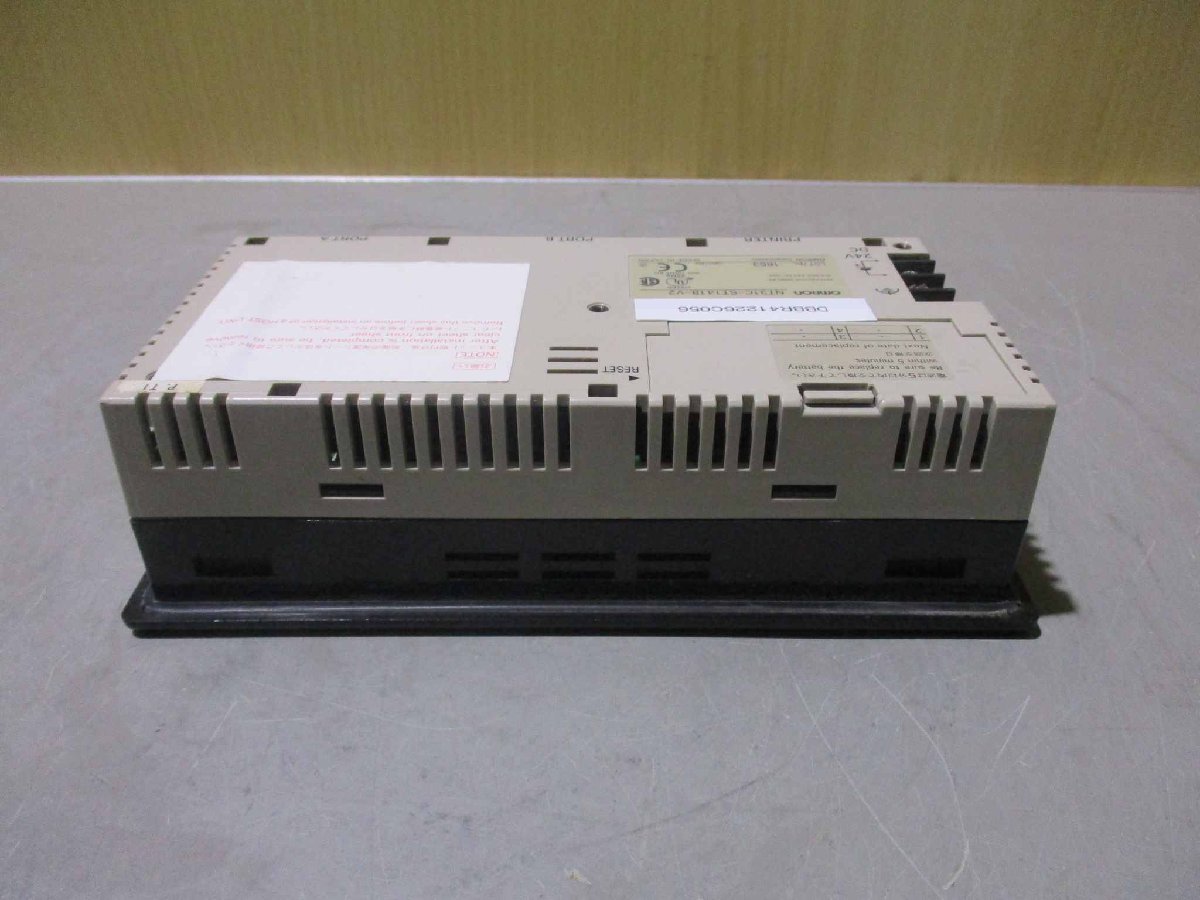 中古 OMRON NT31C-ST141B-V2 プログラマブルターミナル/NT-DRT21 デバイスネット接続インターフェースユニット 通電OK(DBBR41226C056)_画像6