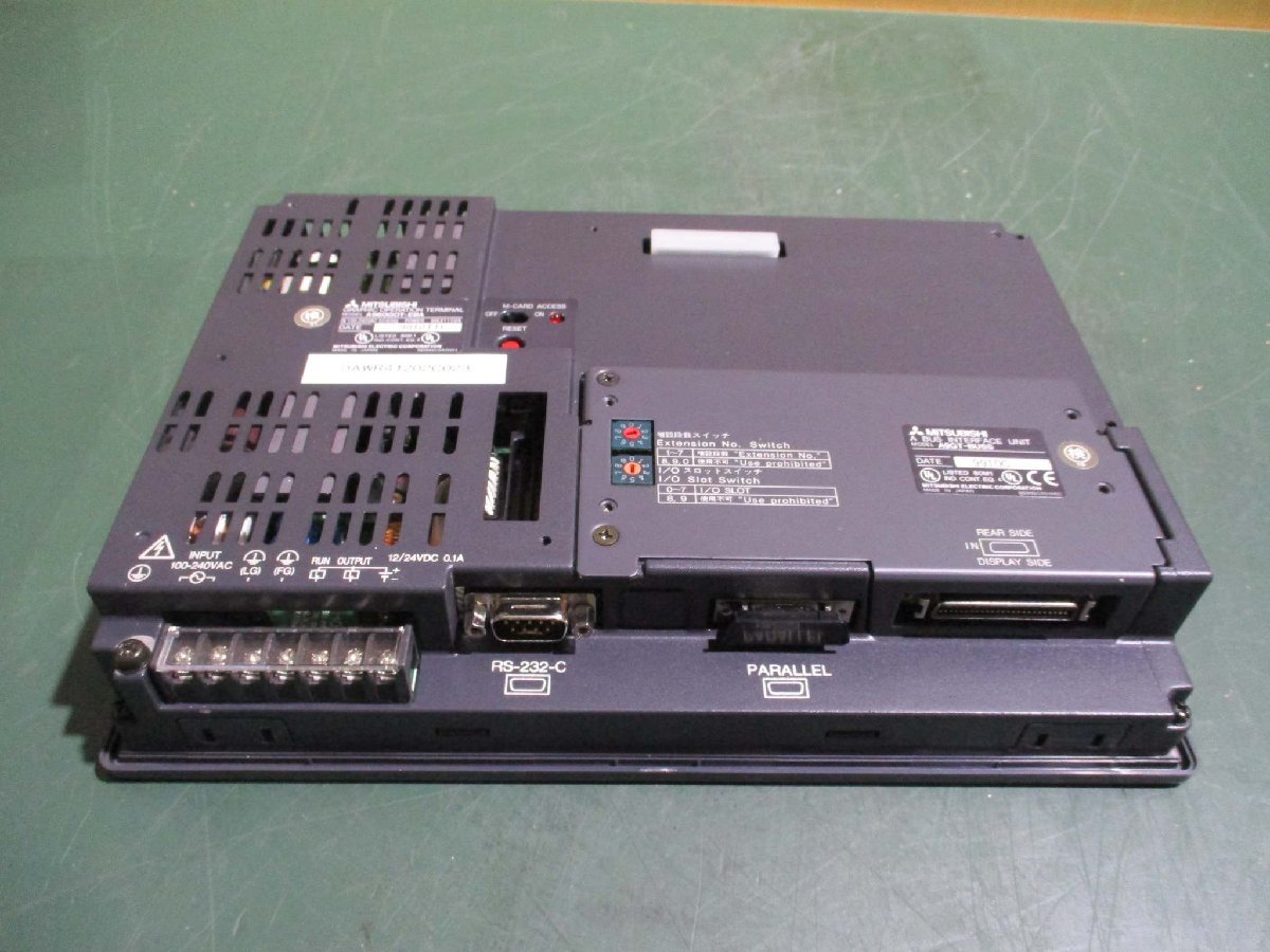 中古 MITSUBISHI GRAPHIC OPERATION TERMINAL A960GOT-EBA/A9GT-BUSS 通電OK(DAWR41202C023)_画像2