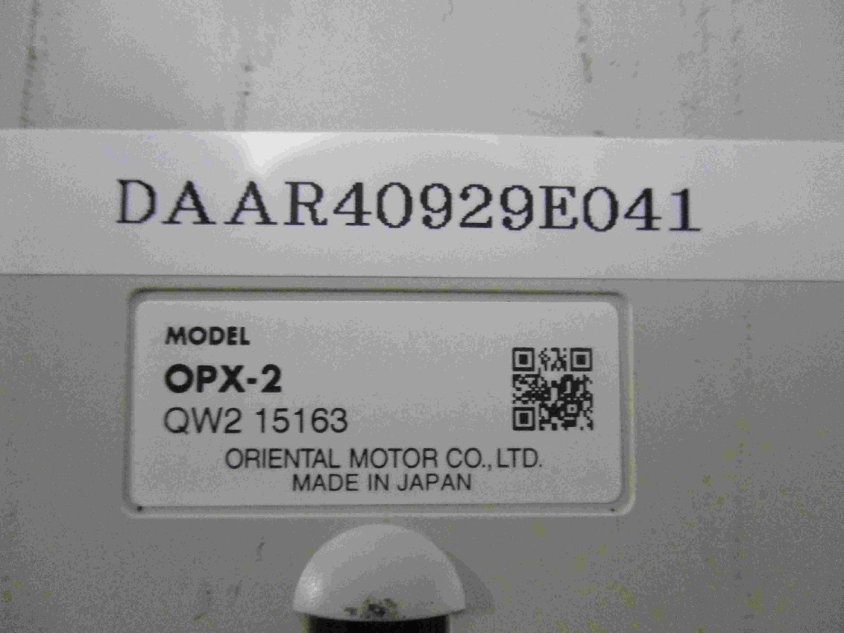 中古 ORIENTALMOTOR データ設定器 OPX-2(DAAR40929E041)