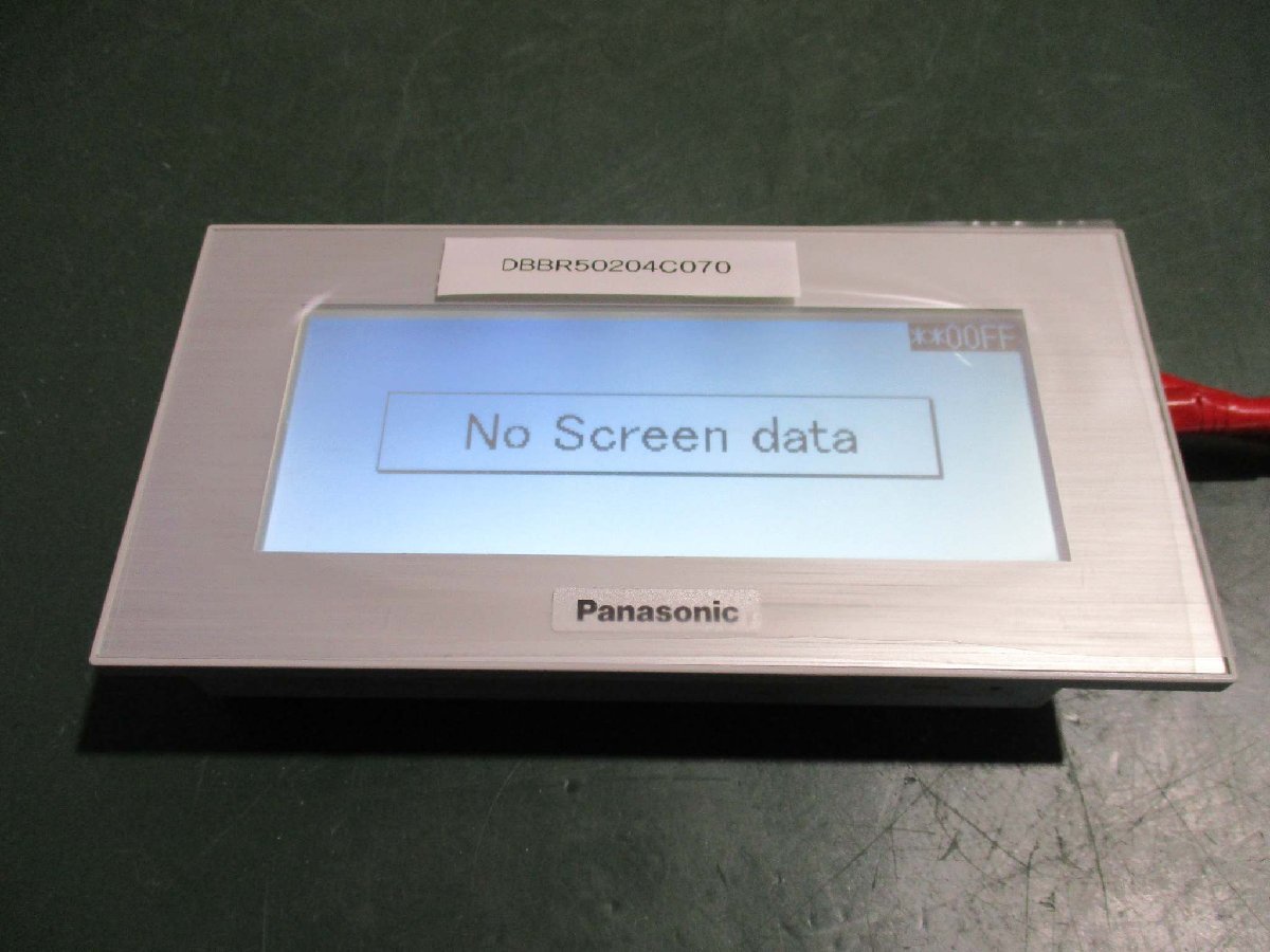 新古 PANASONIC PROGRAMMABLE DISPLAY GT12 AIG12MQ13D プログラム可能なディスプレイ 通電OK(DBBR50204C070)_画像1