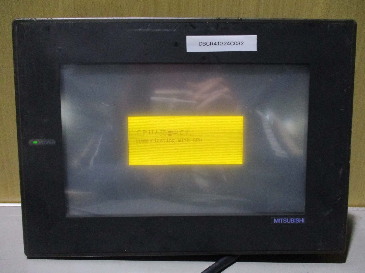 中古 MITSUBISHI GRAPHIC OPERATION TERMINAL A960GOT-EBA/A9GT-BUSS 通電OK(DBCR41224C032)_画像1