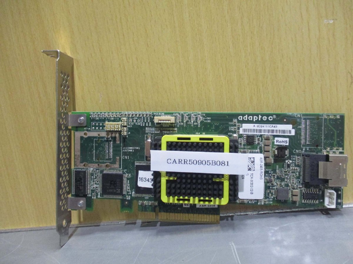 中古 ADAPTEC ASR-2405 ROHS SAS RAIDカード(CARR50905B081)_画像1