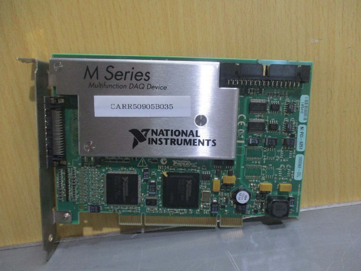中古 National Instruments CONNECTOR O (AI0-15) NI PCI-6251 M SERIES MULTIFUNCTION DAQ DEVICE(CARR50905B035)