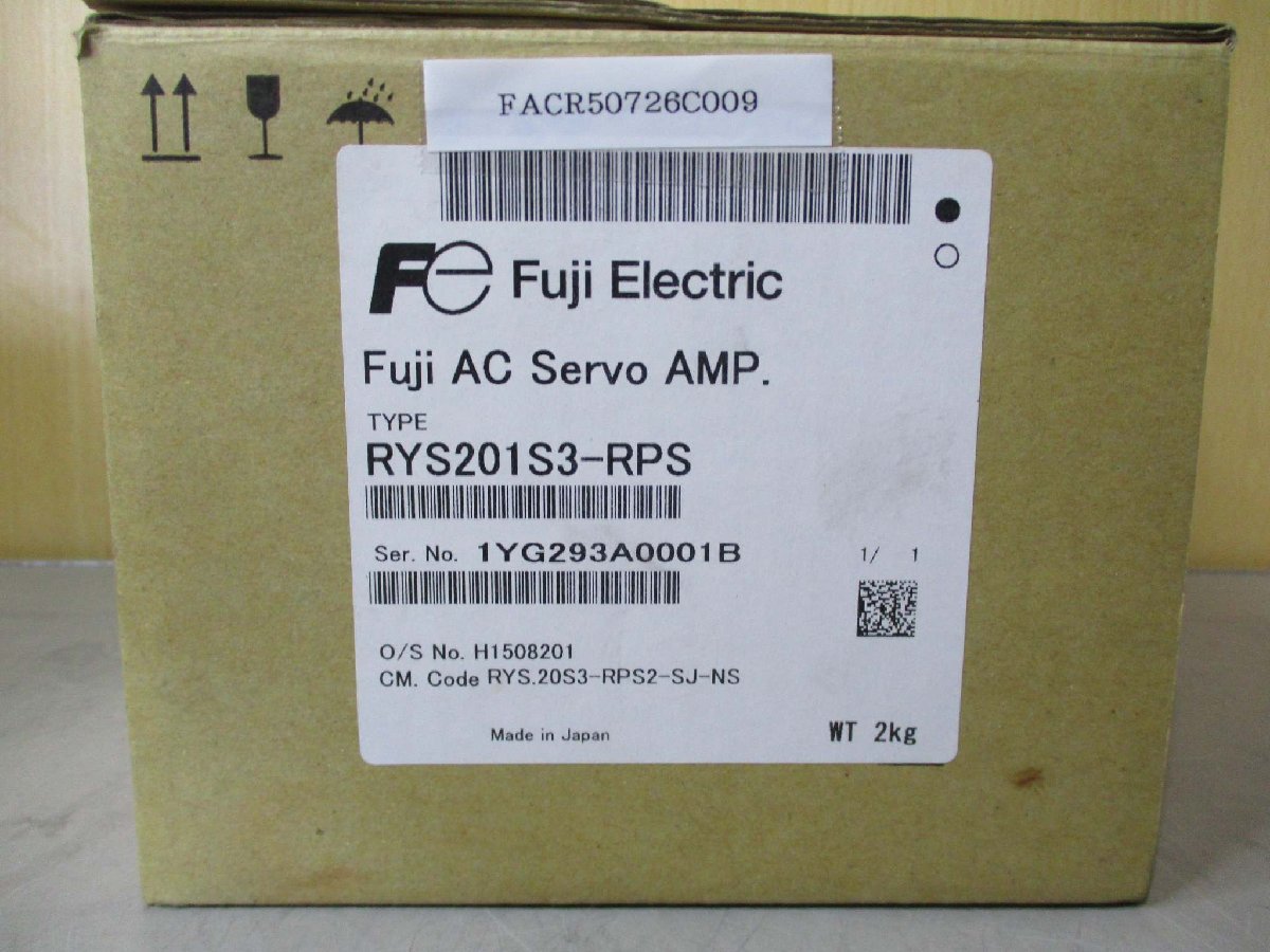 新古FUJI AC SERVO RYS201S3-RPS サーボアンプ(FACR50726C009)_画像1