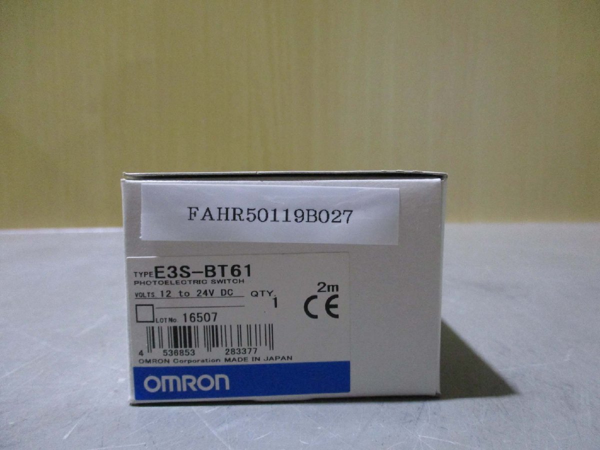 100％本物 新古 OMRON E3S-BT61-L+E3S-BT61-Dアンプ内蔵光電スイッチ(FAHR50119B027) その他