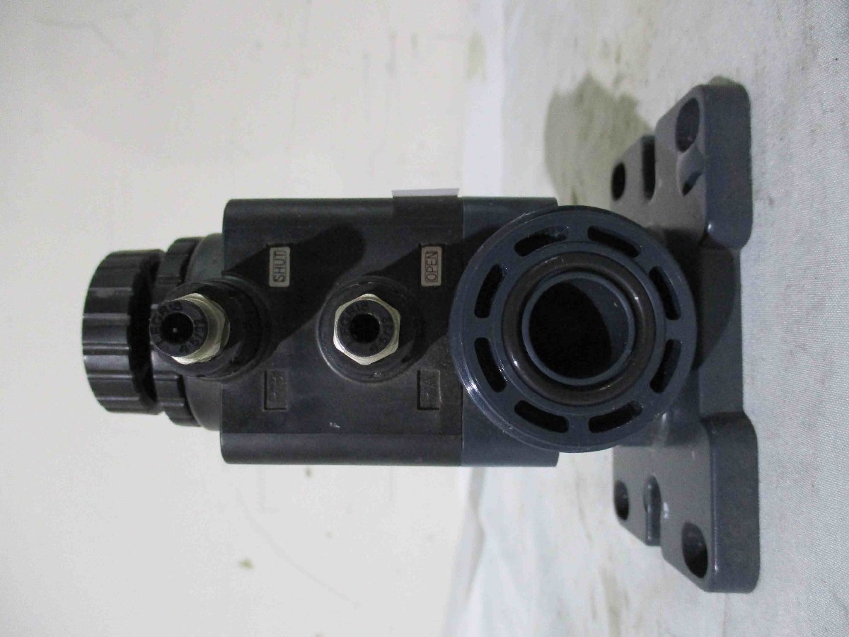 中古 DYMATRIX PVC 2way valve HDV12-FNJ110F15 PVC製2方弁(EAKR41223B051)_画像2