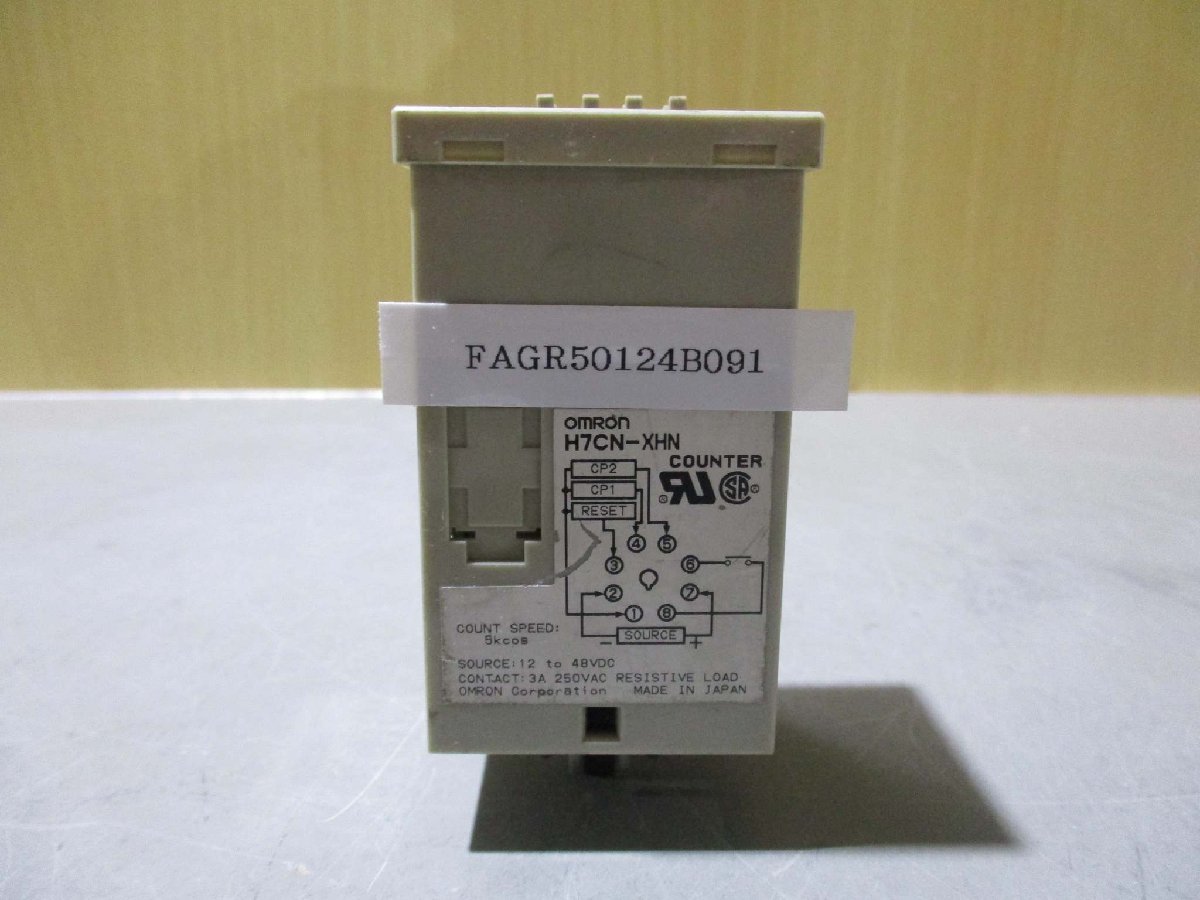 中古 OMRON H7CN-XHN 電子カウンタ(FAGR50124B091)_画像1