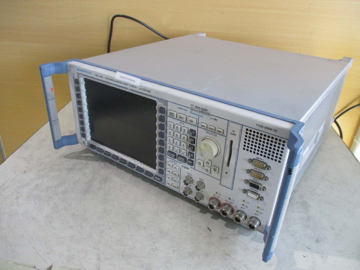 中古Rohde & Schwarz CMU200 Universal Radio Communication Tester 1100.0008.02(GAQR41216B006)