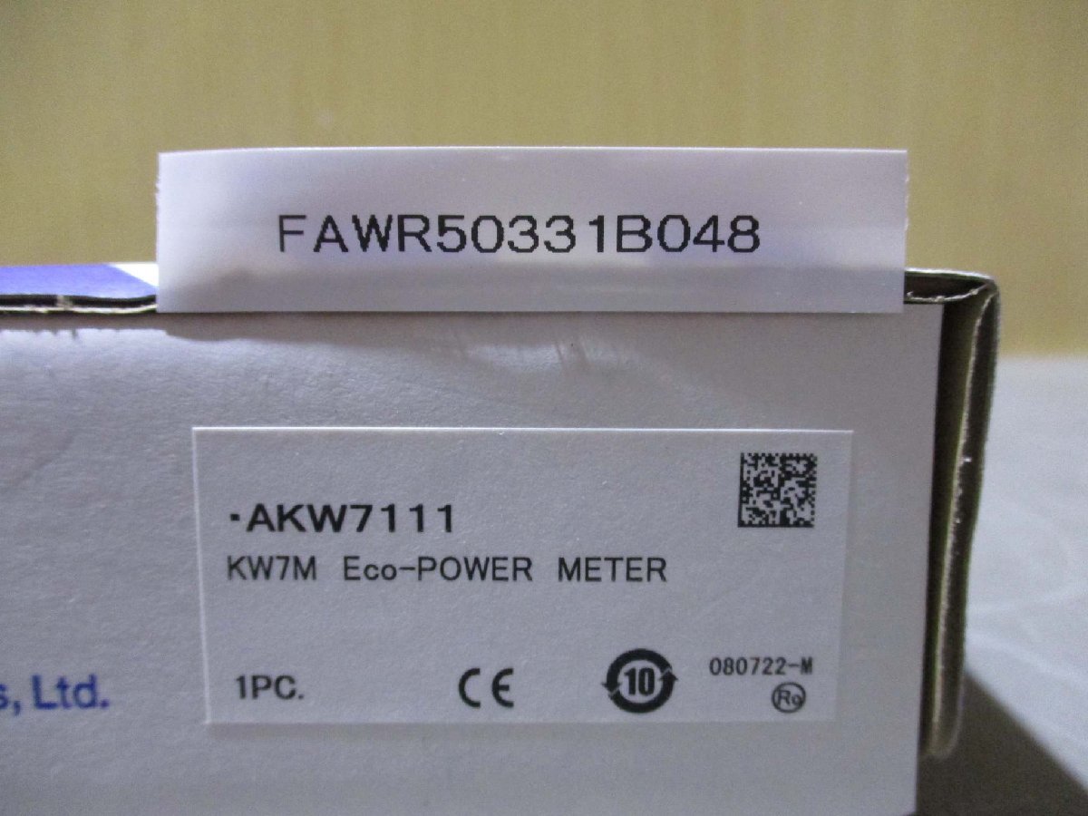 新古 PANASONIC AKW7111 KW7M 100-240V 6vA 50/60Hz Eco Power Meter(FAWR50331B048)_画像2