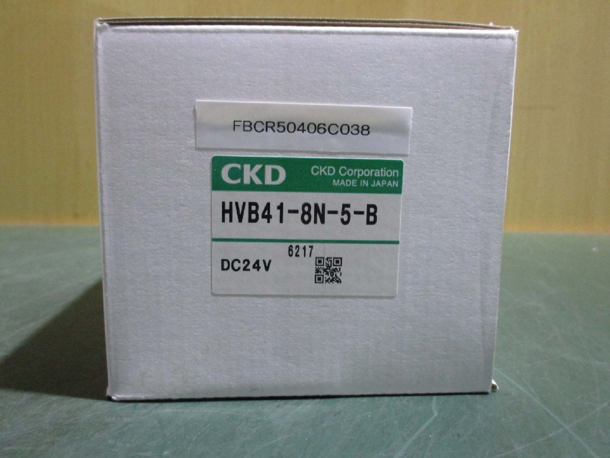 新古 CKD HVB41-8N-5-B 高真空用電磁弁(FBCR50406C038)_画像1