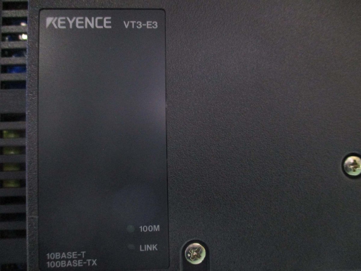 中古 KEYENCE VT3-S12 100-240V AC 50/60Hz+VT3-E3 通電OK(DAYR41206A003)_画像6