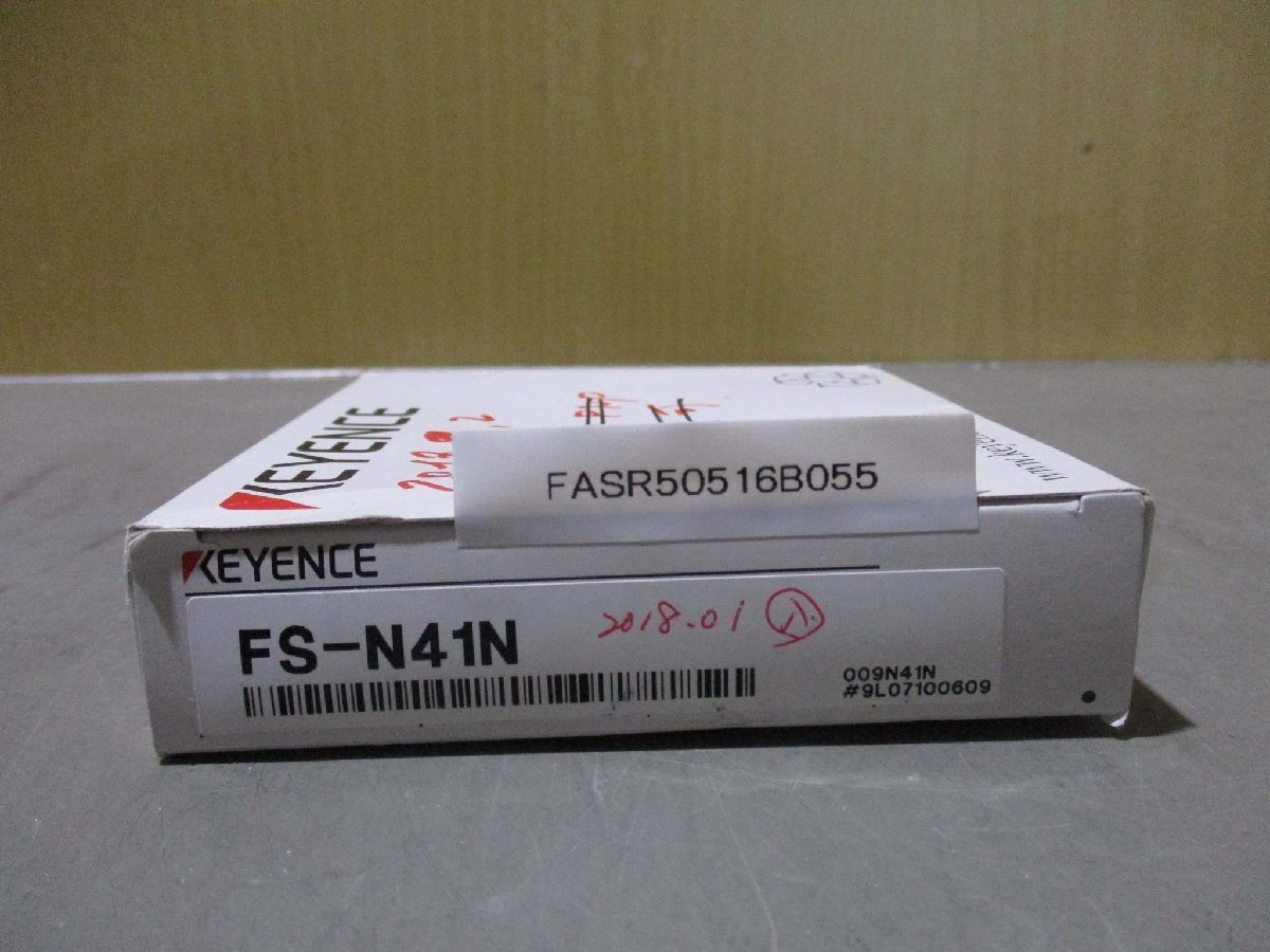新古 KEYENCE FS-N41N ファイバーセンサーアンプ(FASR50516B055)_画像1