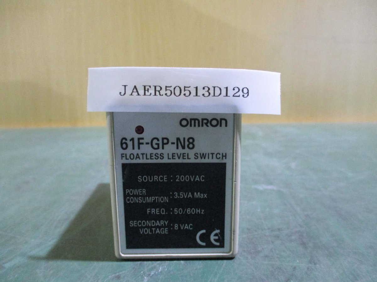 中古 OMRON 61F-GP-N8フロートなしスイッチ(JAER50513D129)_画像1