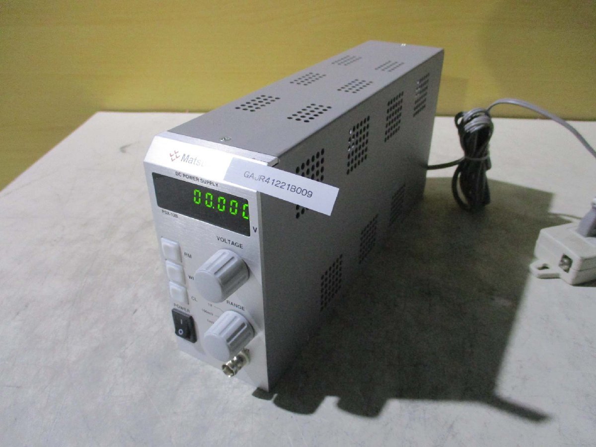 中古 MATSUSADA DC POWER SUPPLY PSX-12B-LGob デジタル電圧発生器 通電OK(GAJR41221B009)_画像1