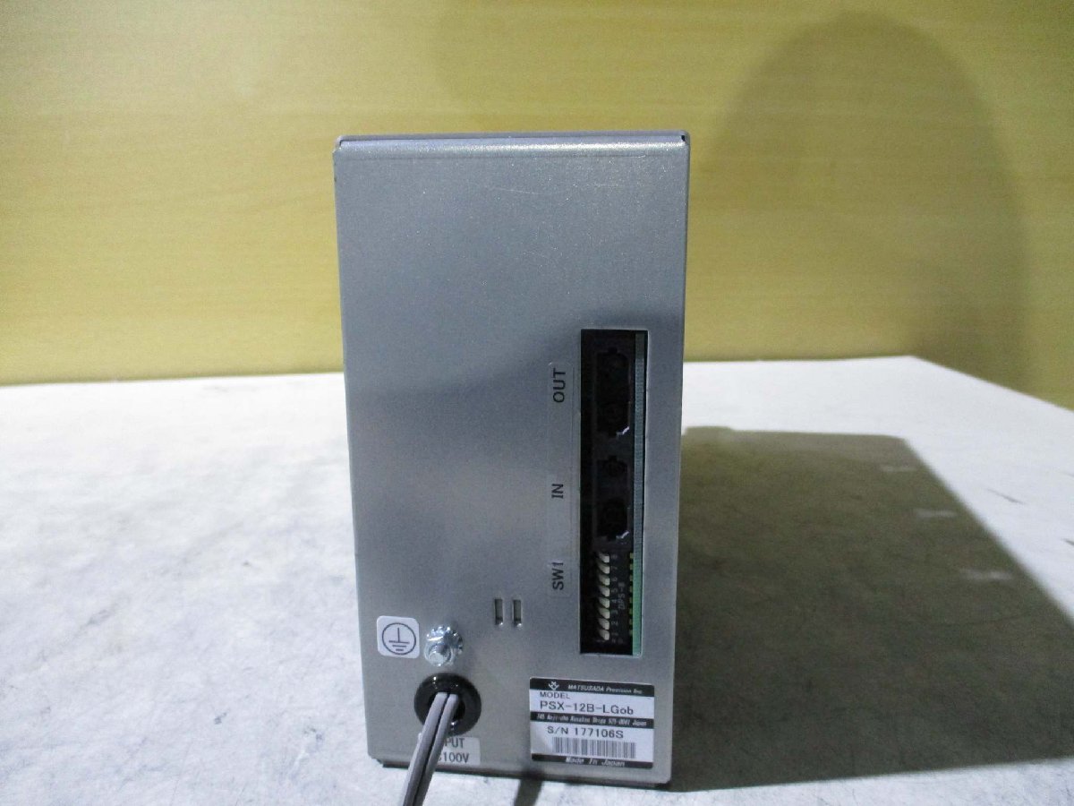 中古 MATSUSADA DC POWER SUPPLY PSX-12B-LGob デジタル電圧発生器 通電OK(GAJR41221B009)_画像4