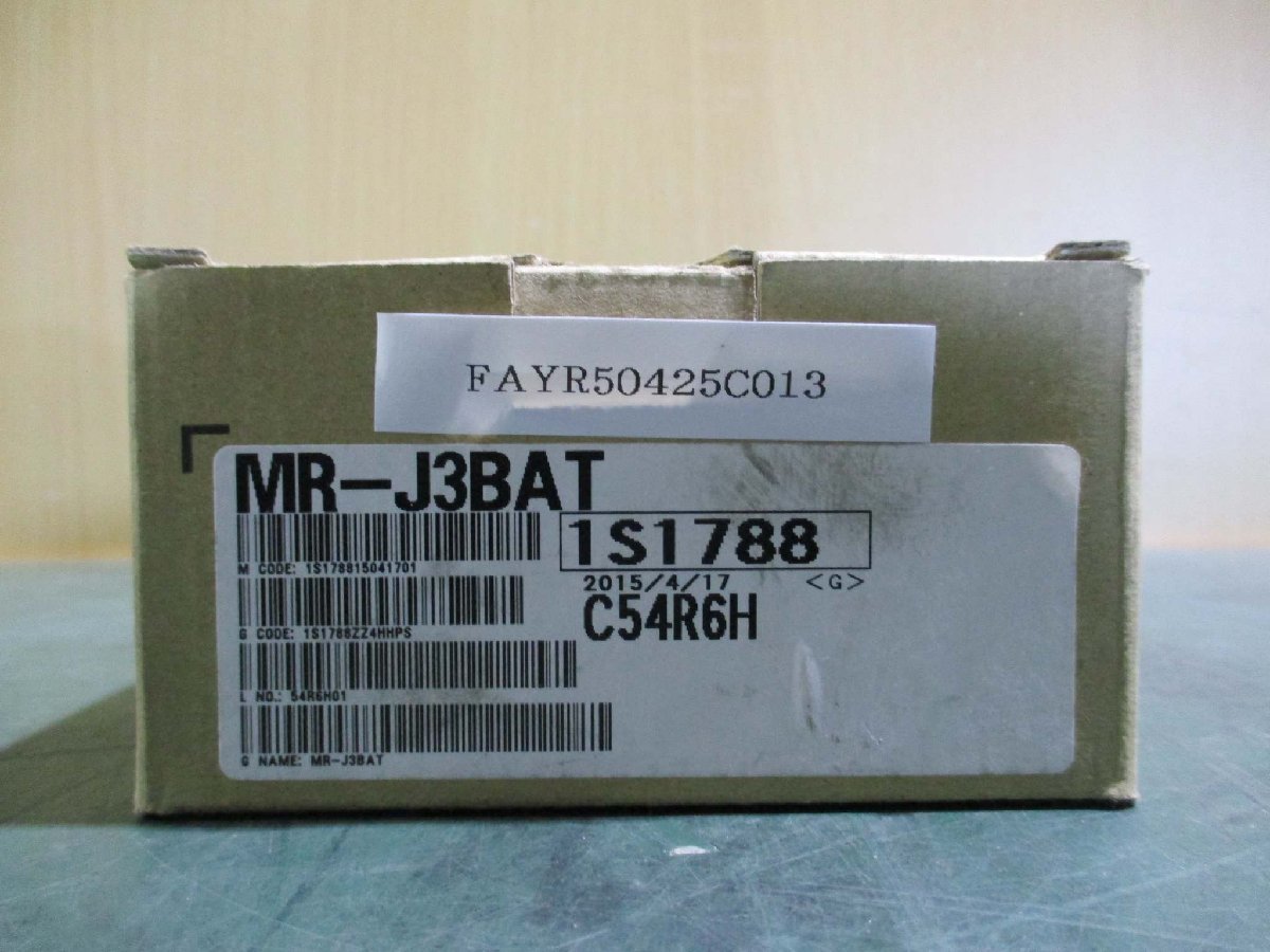 新古 MITSUBISHI MR-J3BAT ACサーボ用バッテリ(FAYR50425C013)_画像1