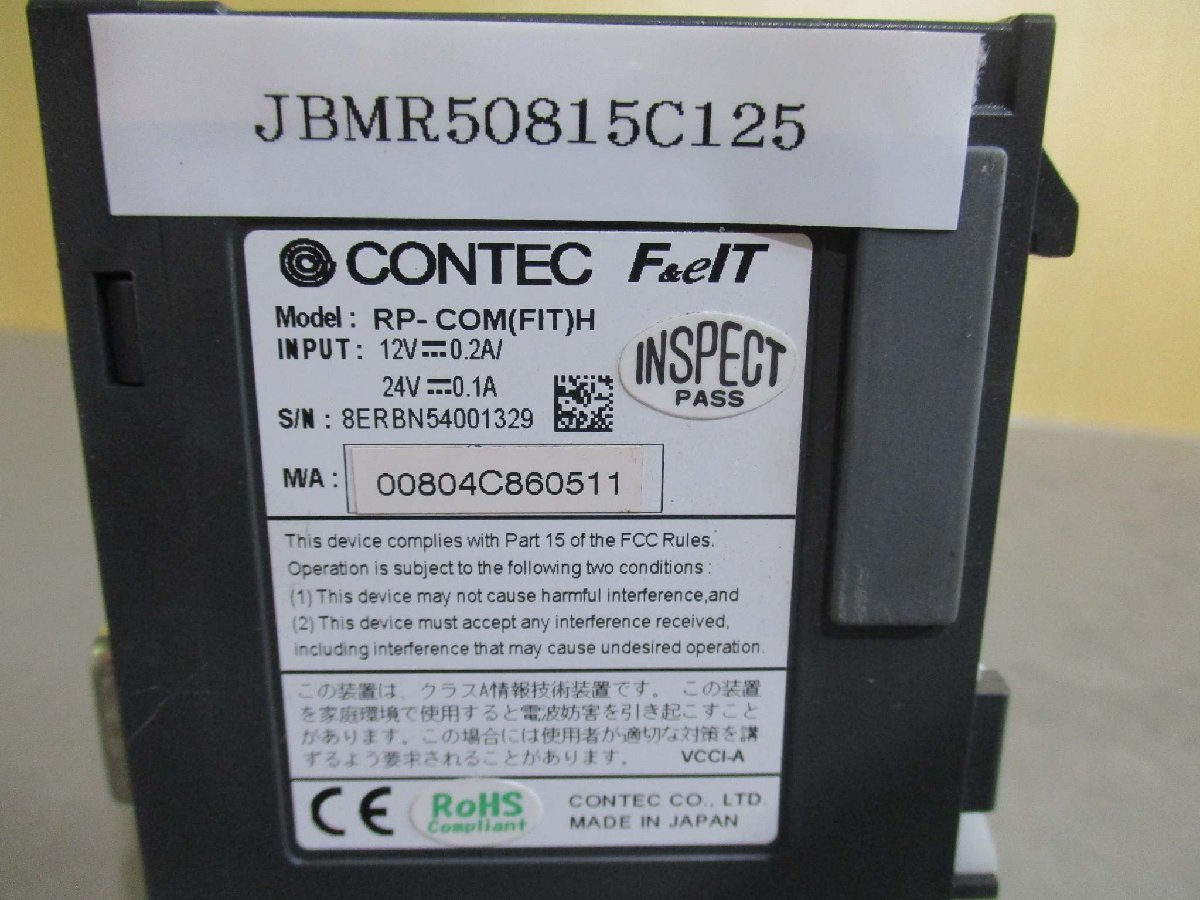 中古 CONTEC RP-COM(FIT)H RS232C Ethernetメディアコンバータ(JBMR50815C125)_画像2