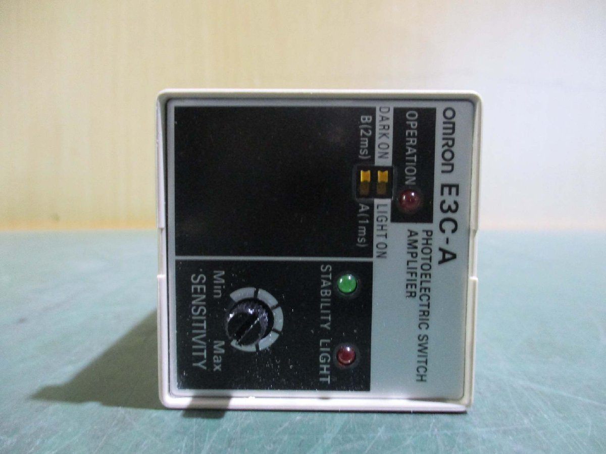 新古 OMRON PHOTO ELECTRIC SWITCH E3C-A 光電センサースイッチ(FBJR50311B002)_画像2