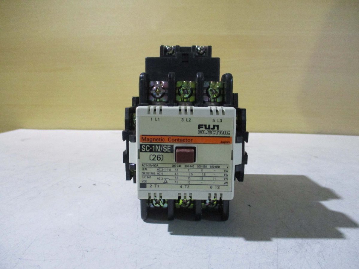 新古 FUJI MAGNETIC CONTACTOR SC-1N/SE DC24V AC24-25V(FAKR50123A078)_画像5