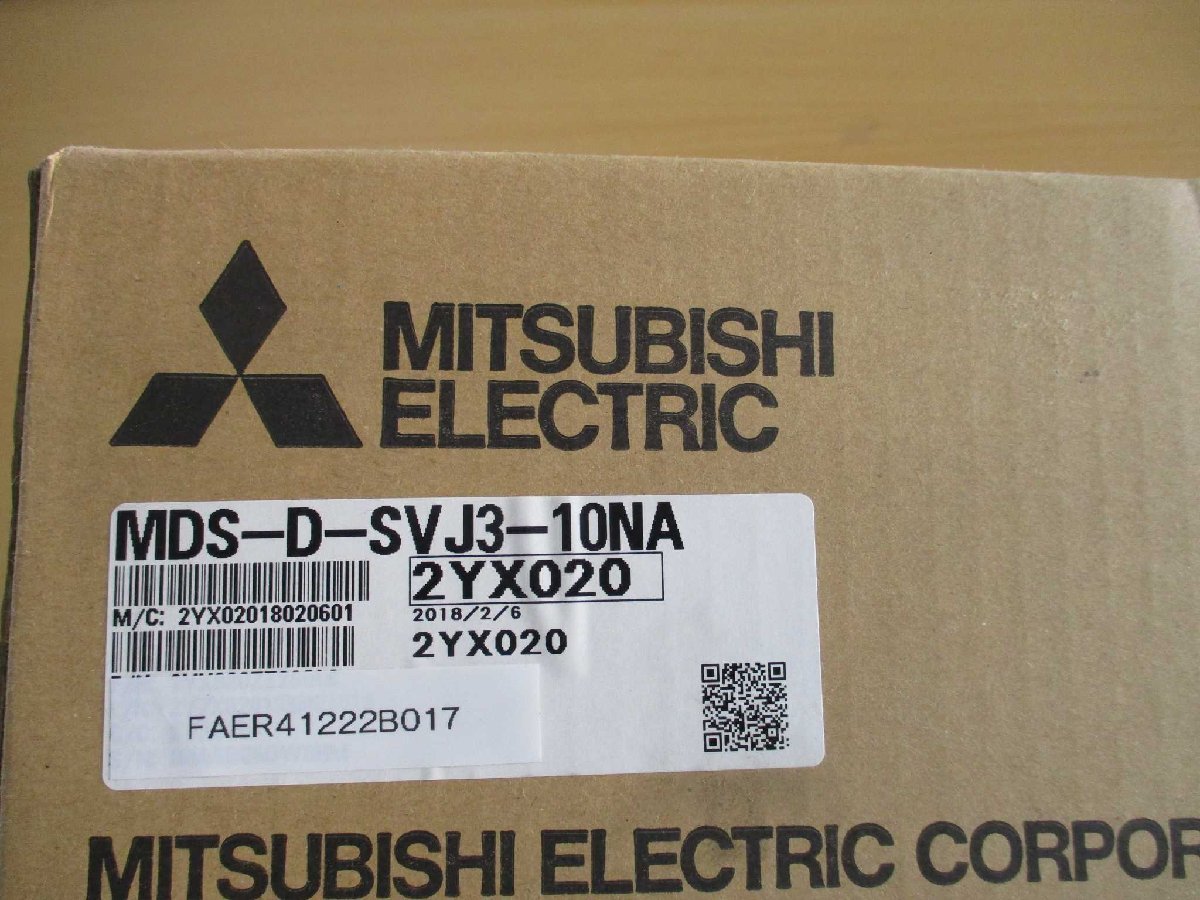 新古 MITSUBISHI AC SERVO MDS-D-SVJ3-10NA(FAER41222B017)