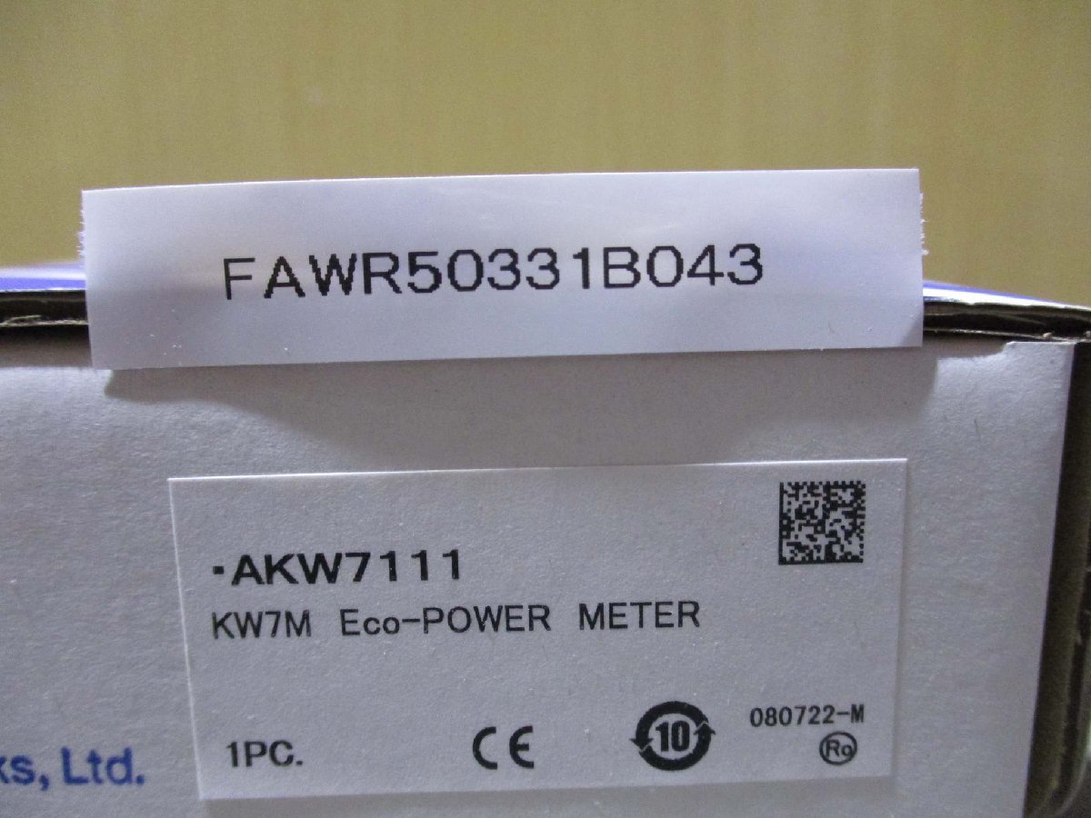 新古 PANASONIC AKW7111 KW7M 100-240V 6vA 50/60Hz Eco Power Meter(FAWR50331B043)_画像2