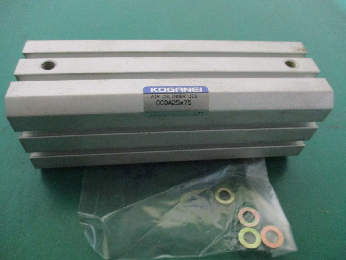 中古 KOGANEI AIR CYLINDER JIC CCDA25x75 薄型シリンダ Cシリーズ(FBNR50208B120)_画像3