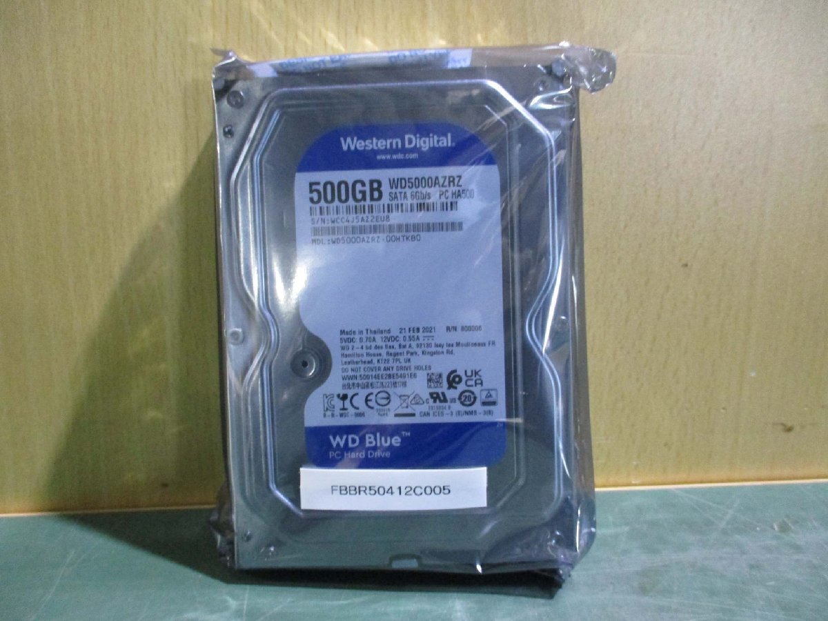 新古 Western Digital HDD WD5000AZLX 500GB パフォーマンスタイプのハードディスクドライブ [3個セット](FBBR50412C005)_画像2