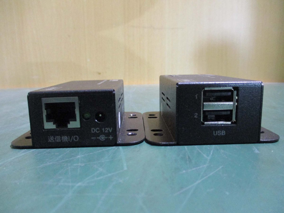 新古 Sanwa Supply USB-EXSET3 USB 2.0 Extender Max 50m Extension with 2 Port Hub(FBCR50410D057)_画像5
