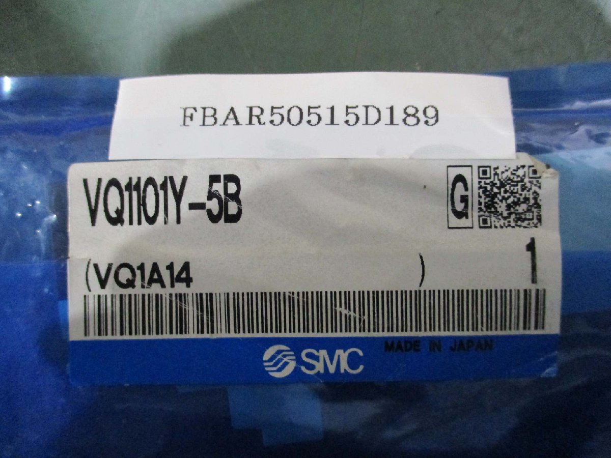 新古 SMC VQ1101Y-5B ソレノイドバルブ 送料別(FBAR50515D189)_画像2