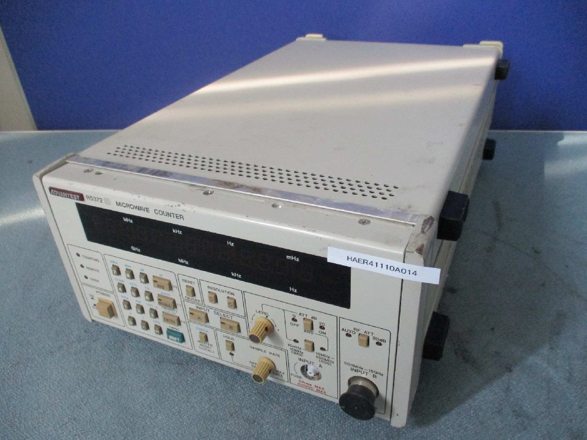 中古 ADVANTEST R5372 周波数カウンタ(HAER41110A014)