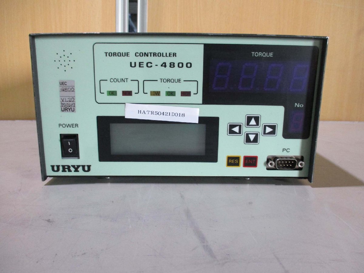 中古 uryu seisaku UEC-4800電子制御モジュールトルク/角度AIMCO(HATR50421D018)_画像2
