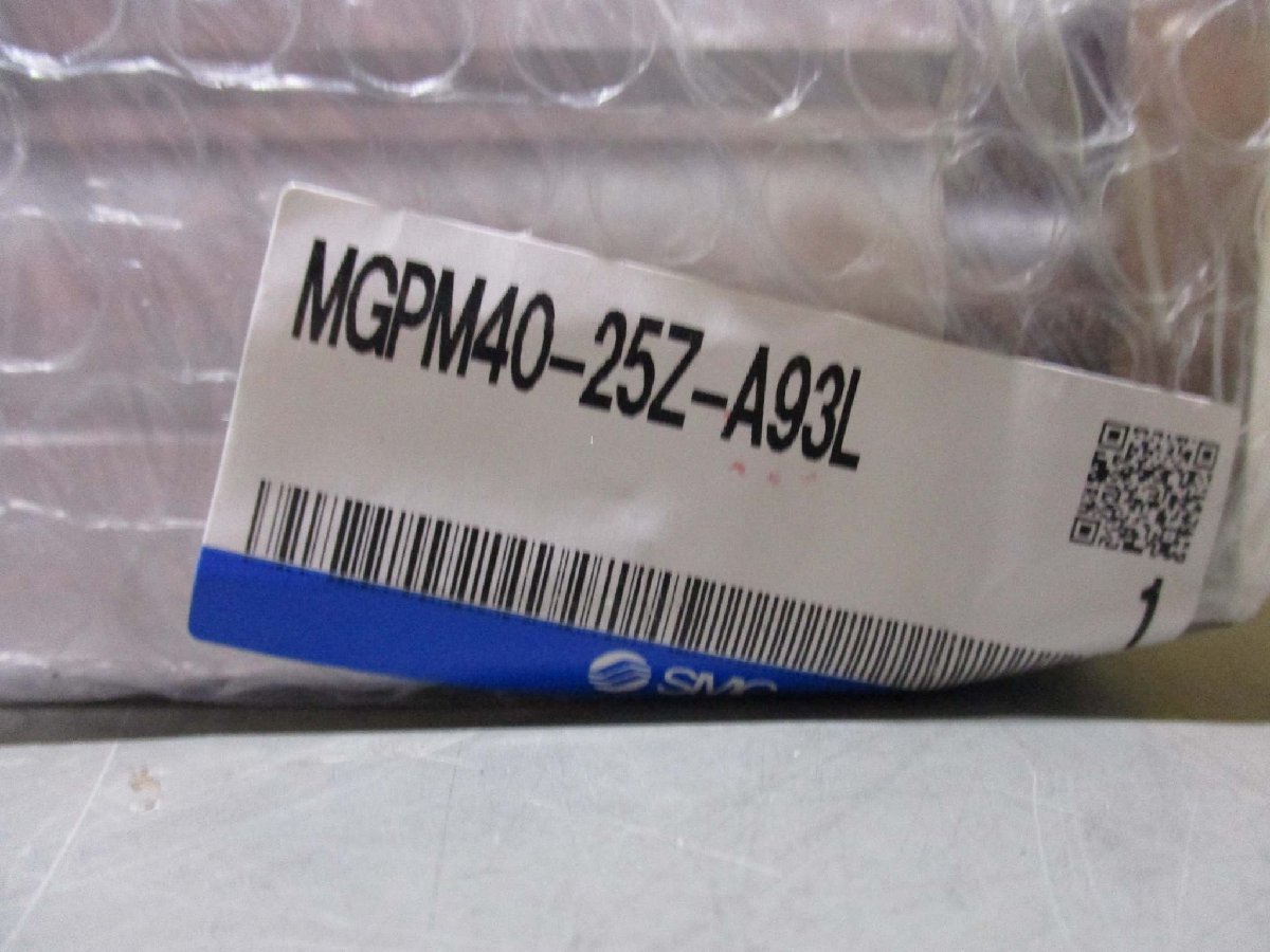 新古 SMC MGPM40-25Z-A93L ガイド付きシリンダ(FAZR50425B021)_画像4