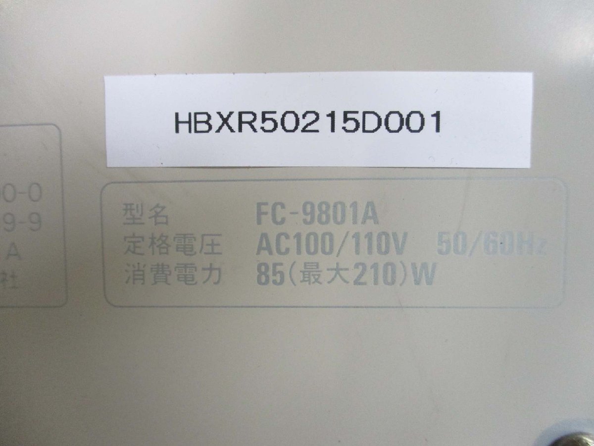 中古 TEL FC-9801A AC100/110V 50/60Hz 85W MAX 210W(HBXR50215D001)_画像5