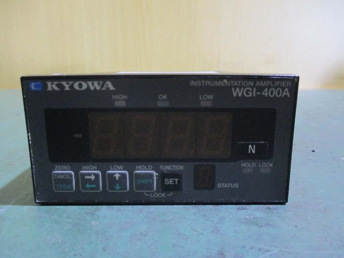 中古 KYOWA INSTRUMENTATION AMPLIFIER WGI-400A-10 小型汎用表示器(JAER50628C004)_画像5