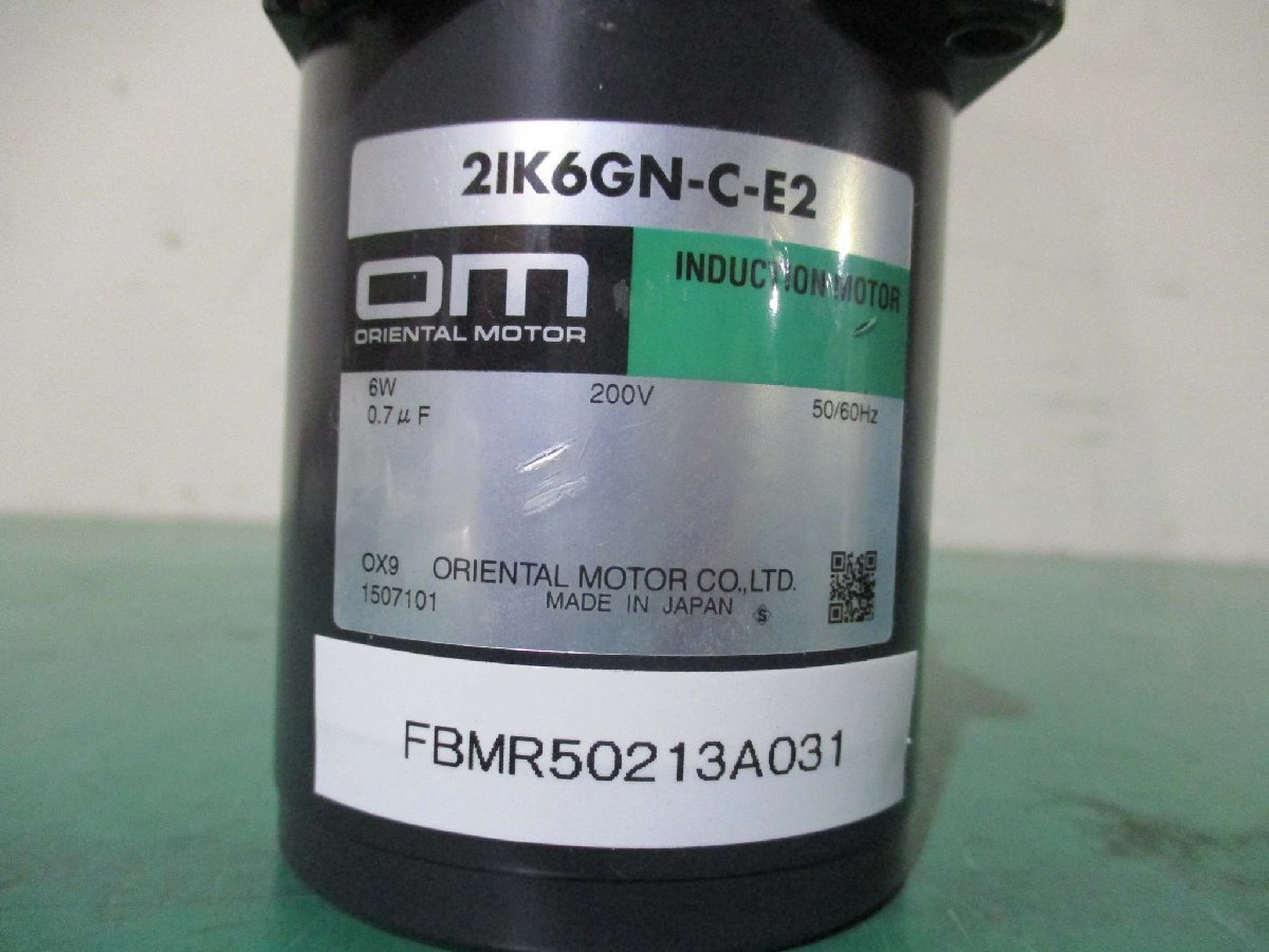 中古Oriental Motor 2IK6GN-C-E2 Induction Motor 200V/SNM 樹脂角形コンデンサ SH-Z(FBMR50213A031)_画像6