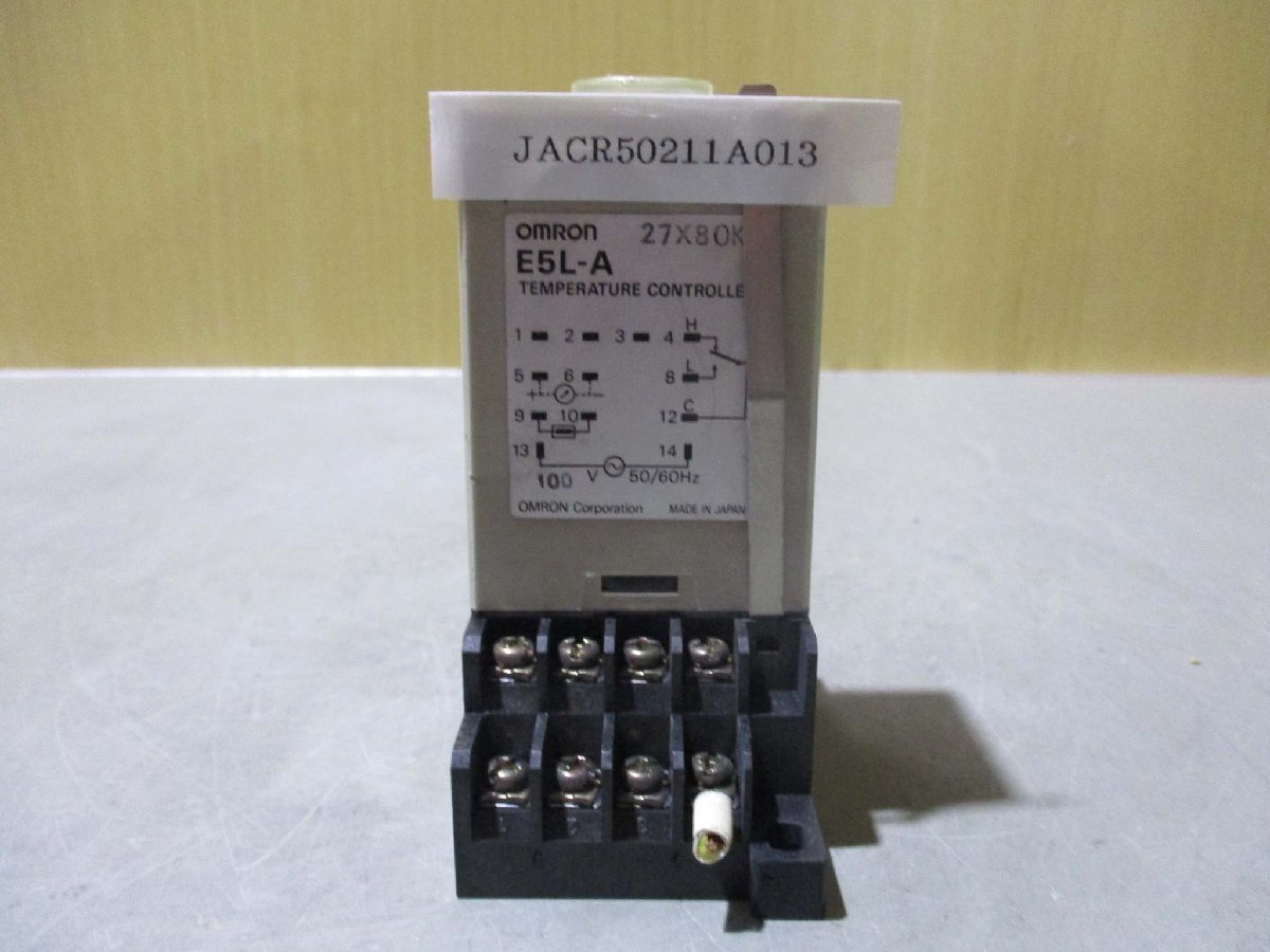 中古 OMRON TEMPERATURE CONTROLLER E5L-A 温度調節器(JACR50211A013)_画像1