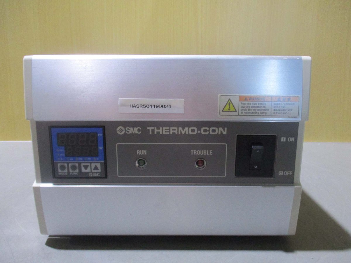 中古 SMC THERMO-CON HEBC002-WB10 恒温槽内の液体を精密温調コントローラのみ 通電OK(HASR50419D024)_画像1