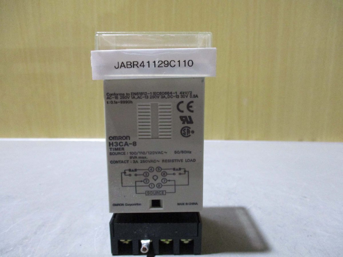 中古OMRON(オムロン) ソリッドステート タイマ H3CA-8(JABR41129C110)_画像1