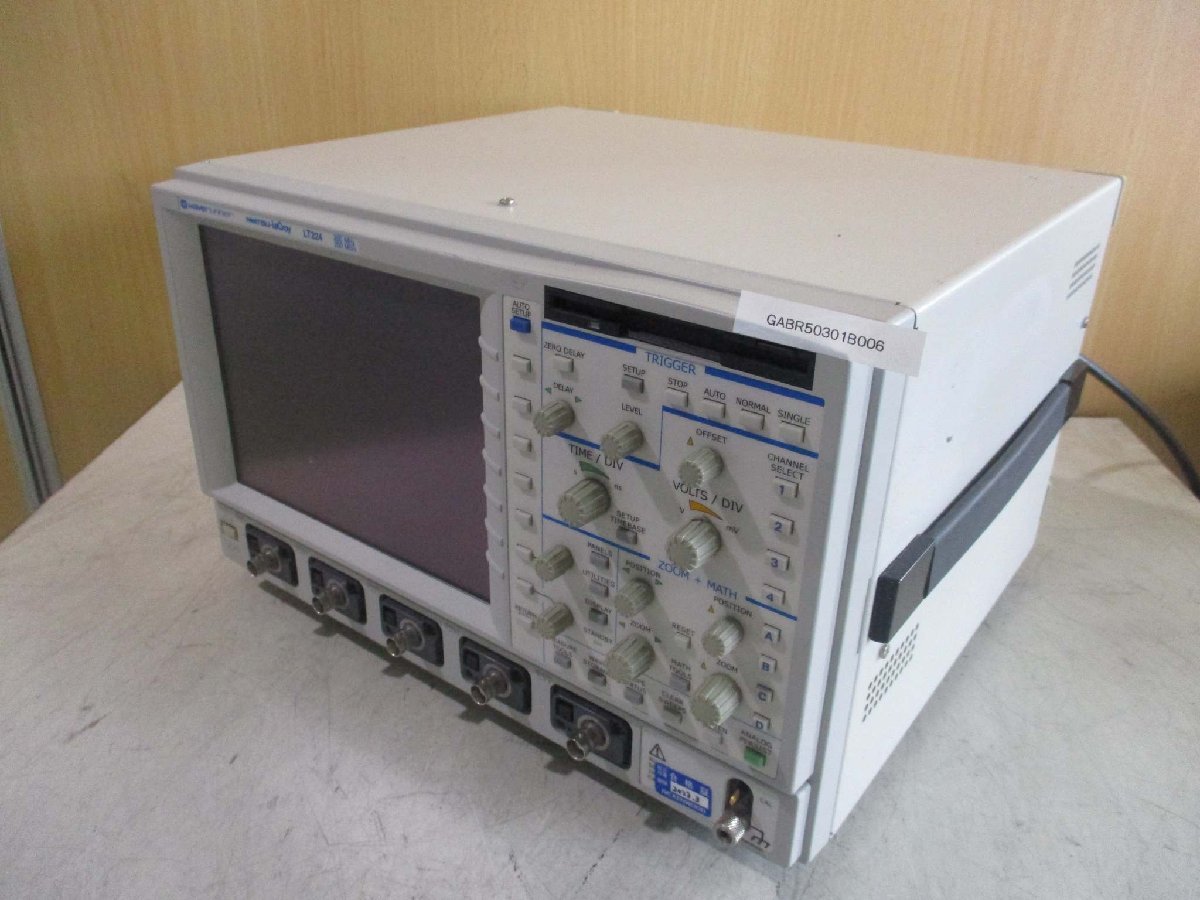 中古 IWATSU-LeCroy デジタルオシロスコープ LT224 230VA 通電OK(GABR50301B006)