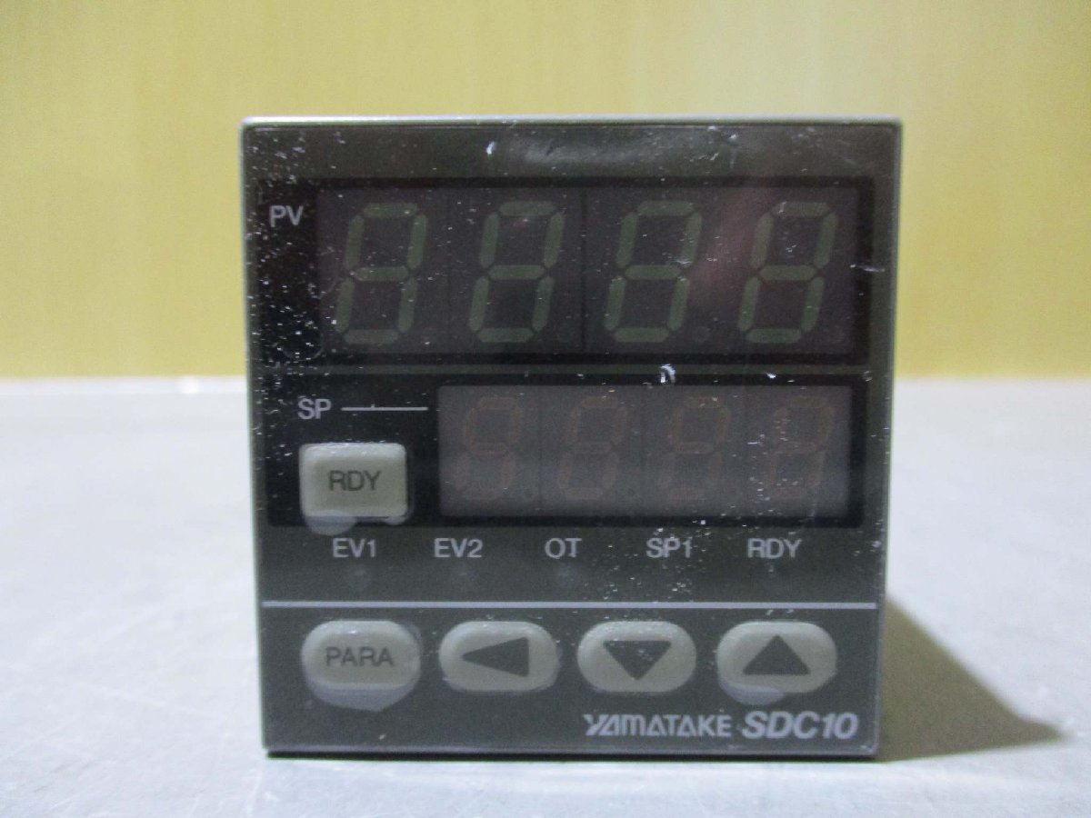 中古 YAMATAKE Temperature controller SDC10 C10T0DRA0100 温度調節器(JACR50217A037)の画像5