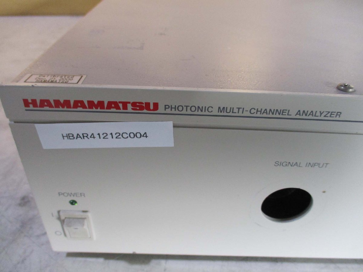 中古HAMAMATSU Ｃ7473-36 Photonic Multichannel Spectral 計測機器(HBAR41212C004)_画像6