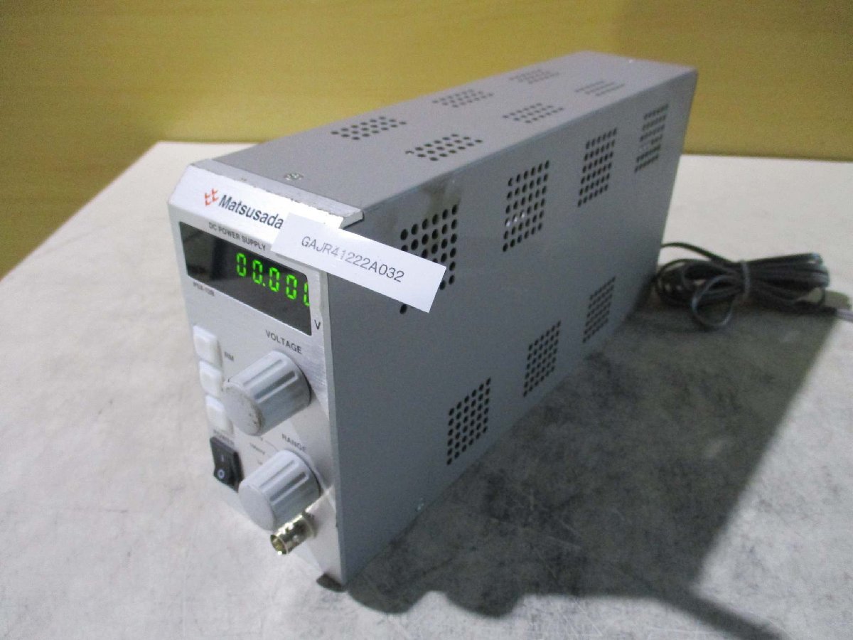 中古MATSUSADA 直流安定化電源 PSX-12B-LGob AV100V 通電OK(GAJR41222A032)_画像1