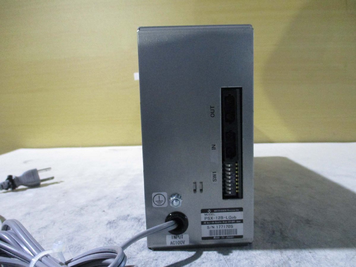 中古MATSUSADA 直流安定化電源 PSX-12B-LGob AV100V 通電OK(GAJR41222A032)_画像4