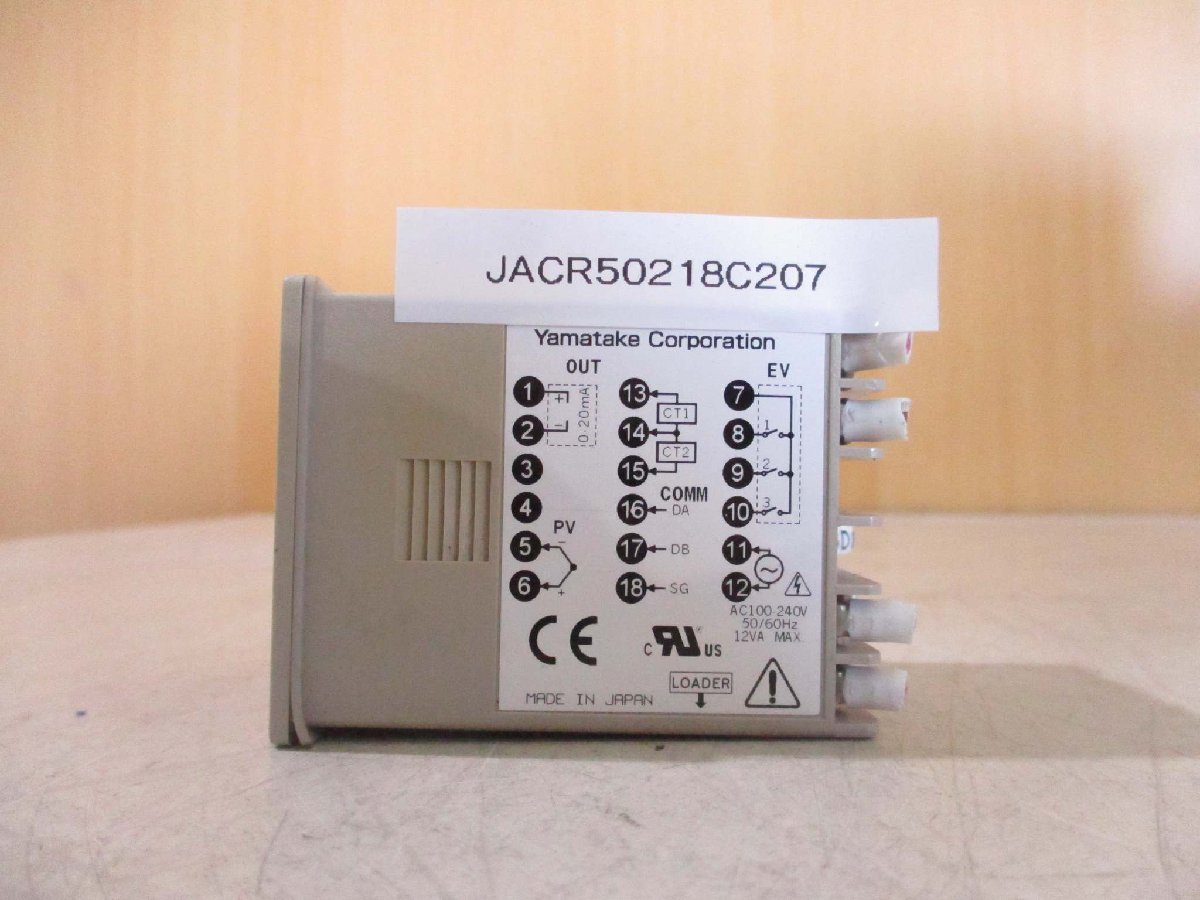 中古 AZBIL DIGITAL CONTROLLER SDC15 デジタル指示調節計(JACR50218C207)_画像5