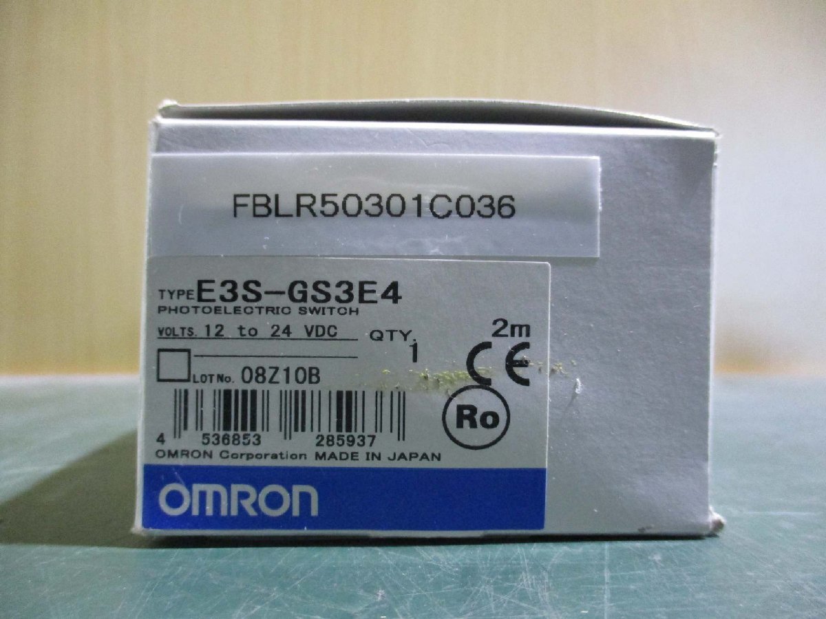 新古 OMRON PHOTOELECTRIC SWITCH E3S-GS3E4 光電スイッチ 12-24VDC(FBLR50301C036)