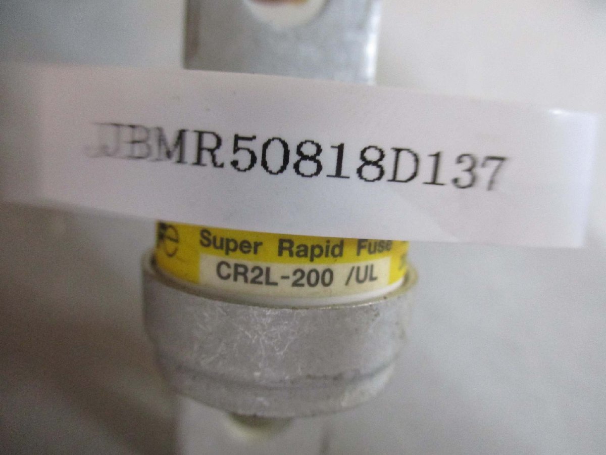 中古 FUJI SUPER RAPID FUSE CR6L-200/UL スーパーラピッドヒューズ AC600V 200A 2個(JBMR50818D137)_画像2