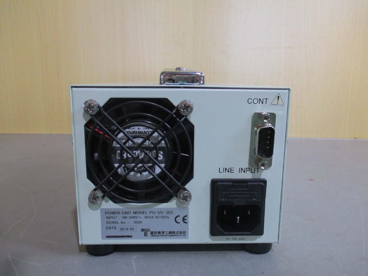 中古 HAMAMATSU POWER UNIT MODEL PU-UV-303 UV LED光源 通電OK(JBHR50817C041)_画像4