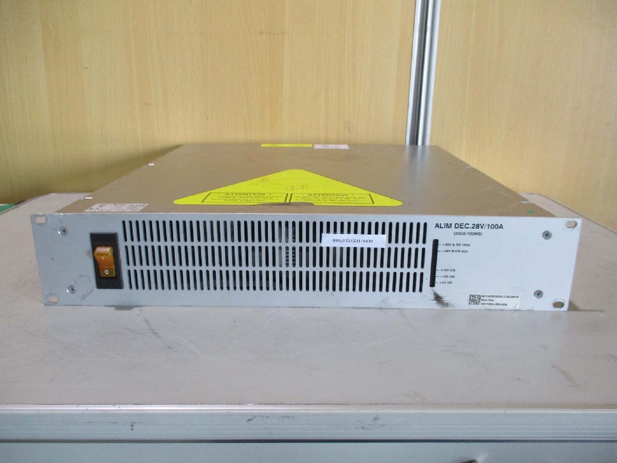 中古 Bruker ALIM DEC.28V/100A Power Supply Amplifier 電源アンプ(HBSR50501B006)