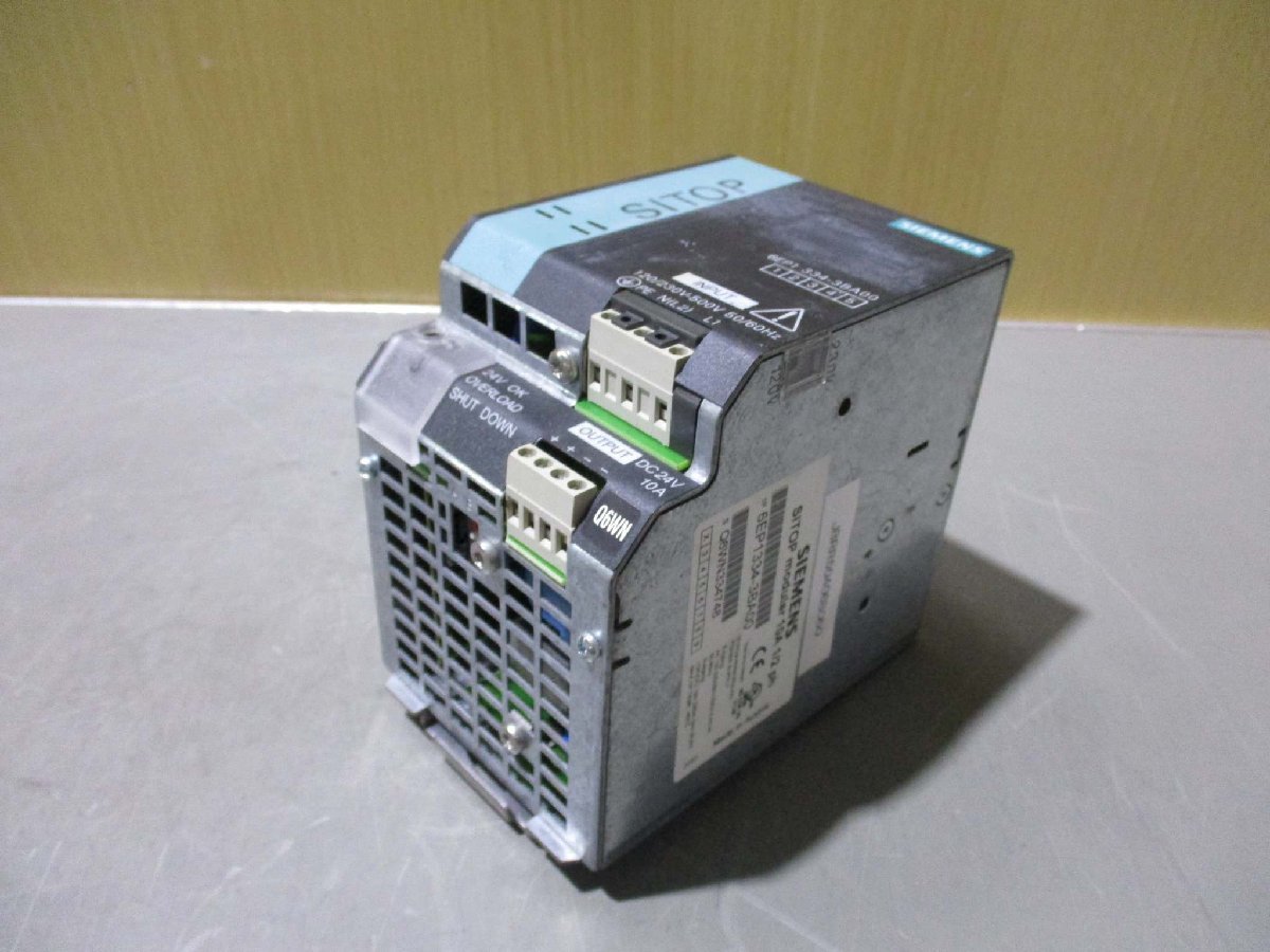 中古 Siemens 6EP1334-3BA00 電源スイッチモード24VDCシットトップモジュラー(JBRR50406B060)_画像6