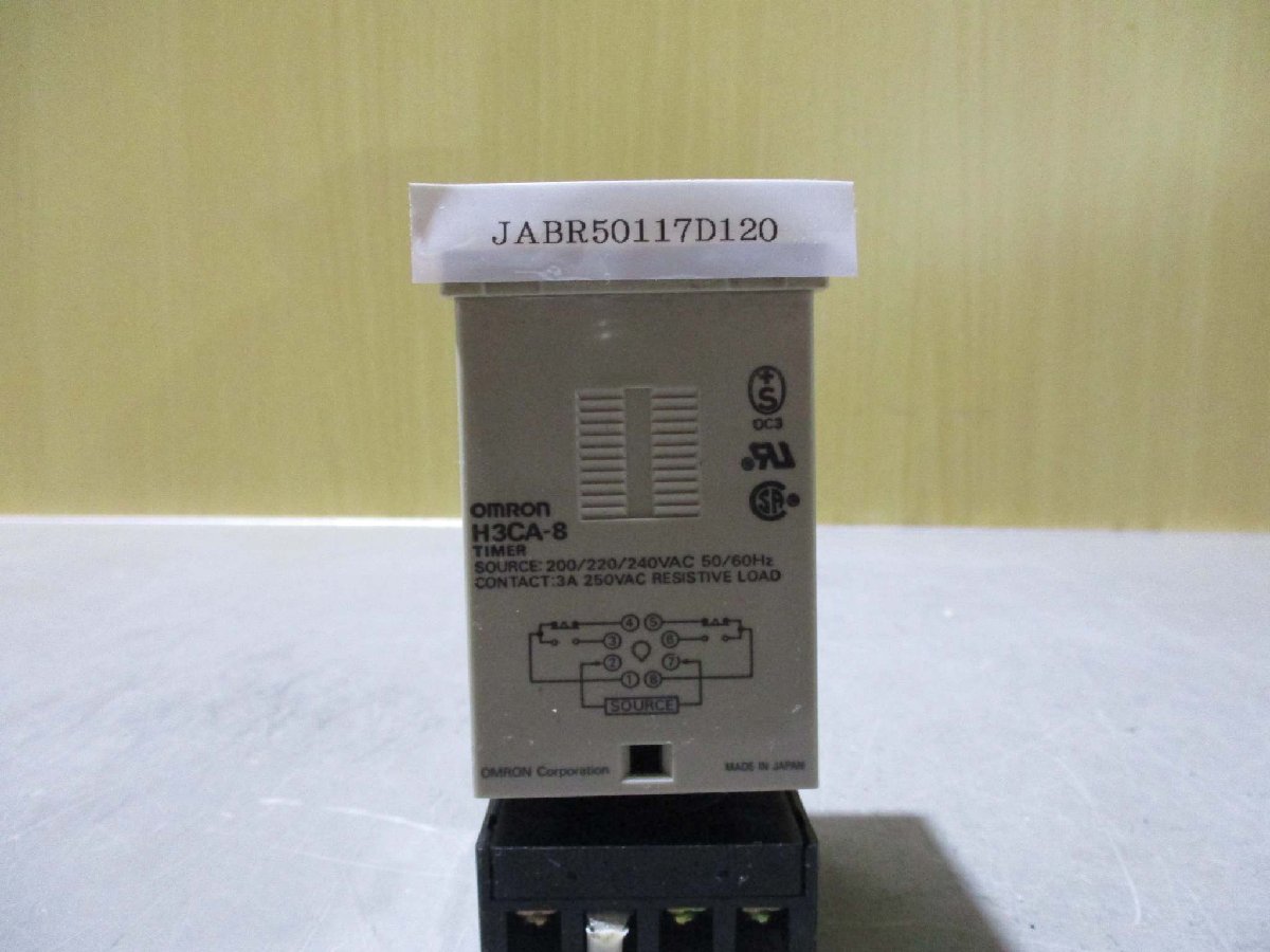 中古OMRON(オムロン) ソリッドステート タイマ H3CA-8(JABR50117D120)_画像1